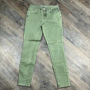Old Navy Rockstar Mid-Rise Green Jeans Pants Denim ((size 4))